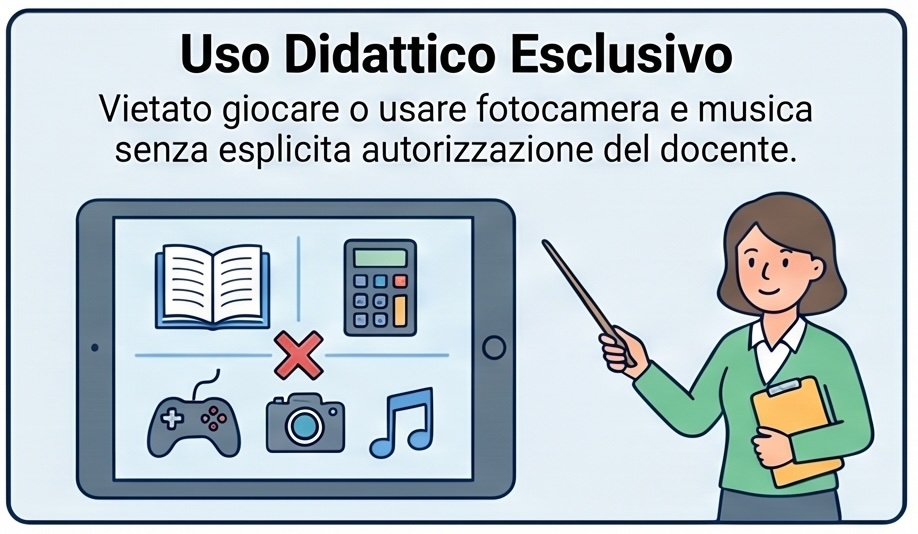 Uso didattico esclusivo: vietato giocare o usare fotocamera e musica senza esplicita autorizzazione del docente